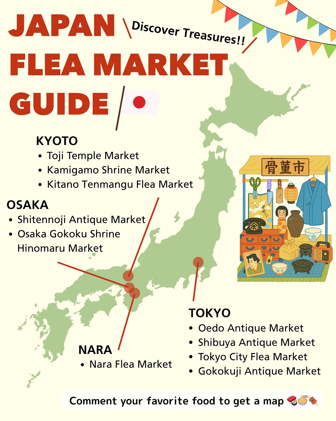 Japan's Diverse Flea Markets: A Guide
