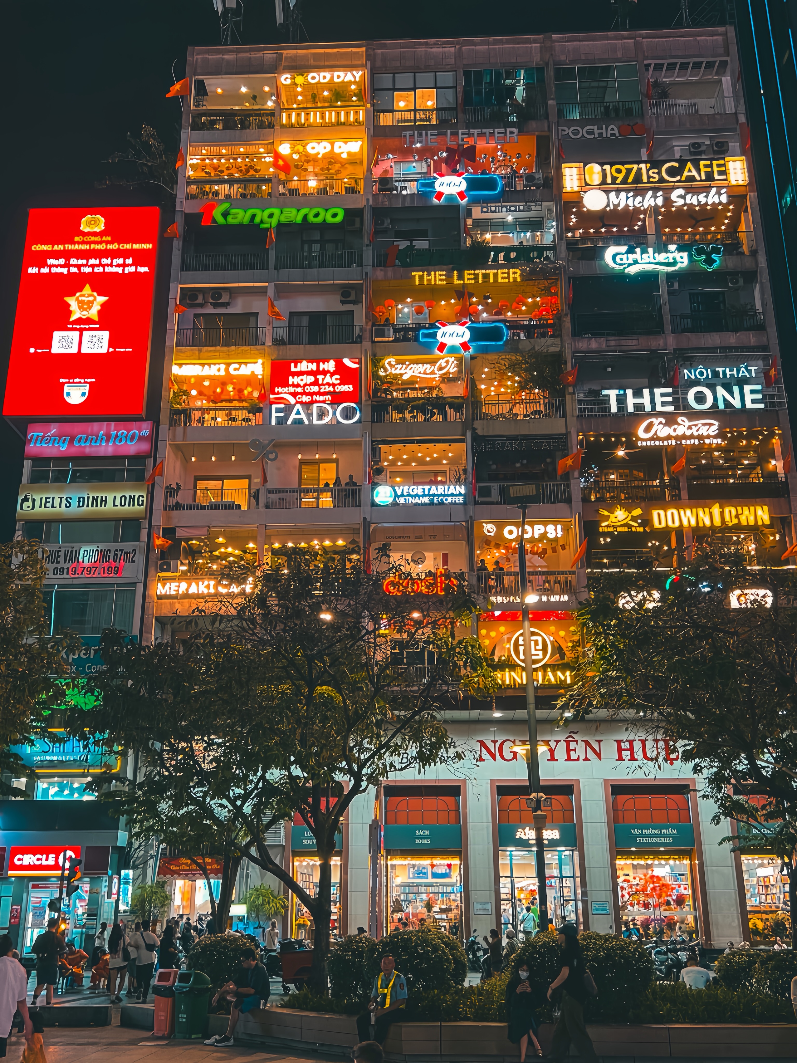 Ho Chi Minh City's Cafe Apartment Glows