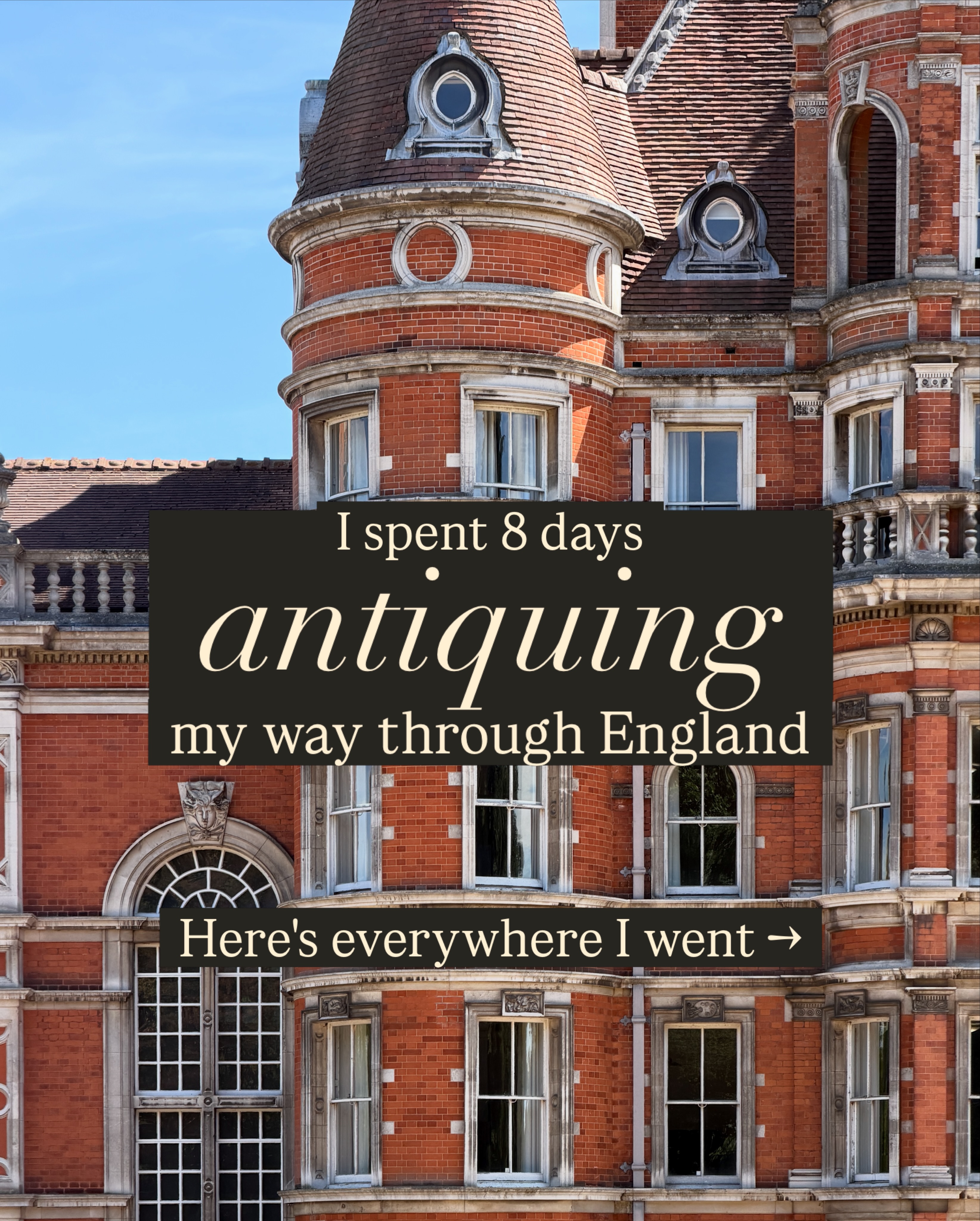 Eight-Day English Road Trip For Antiques And Books