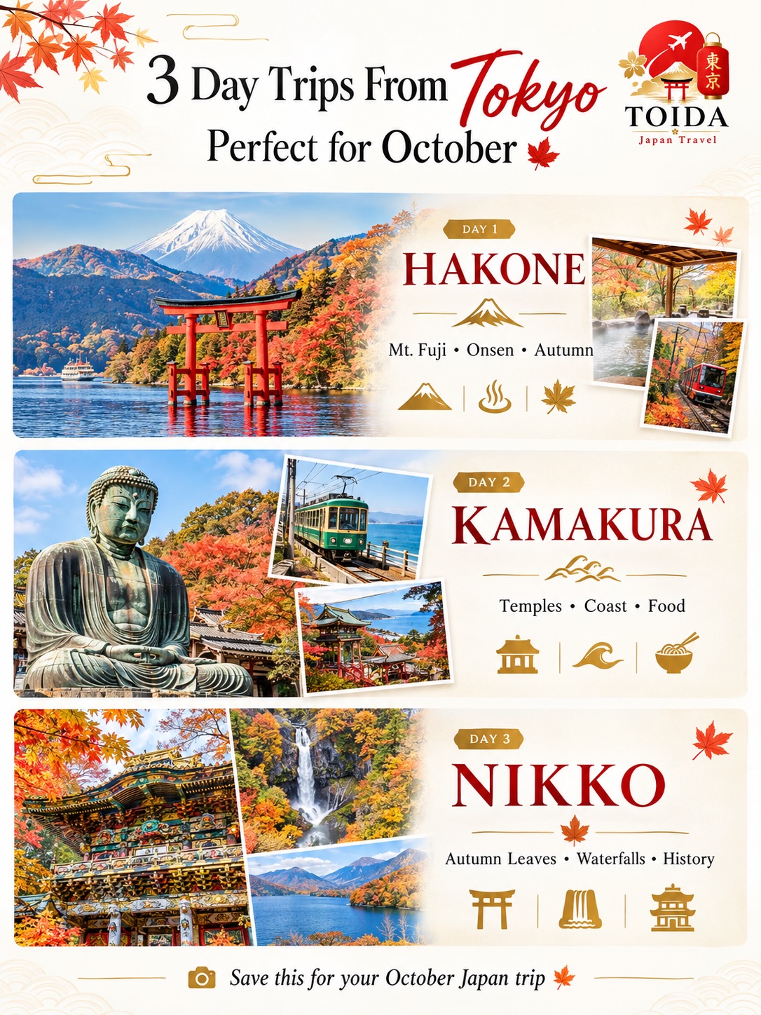 Tokyo Day Trips For Autumnal Exploration