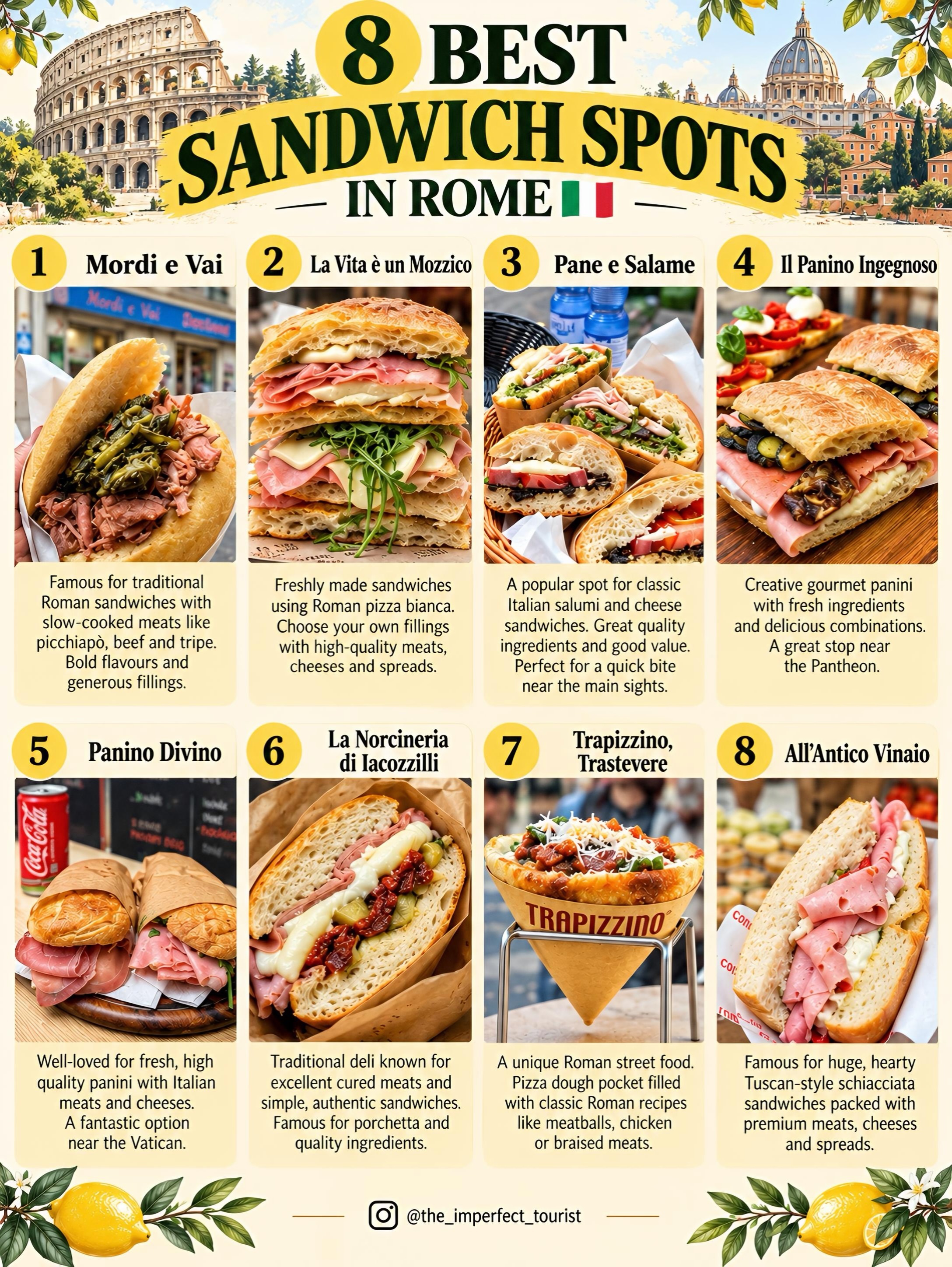 Rome's Top Sandwiches: A Flavorful Alternative