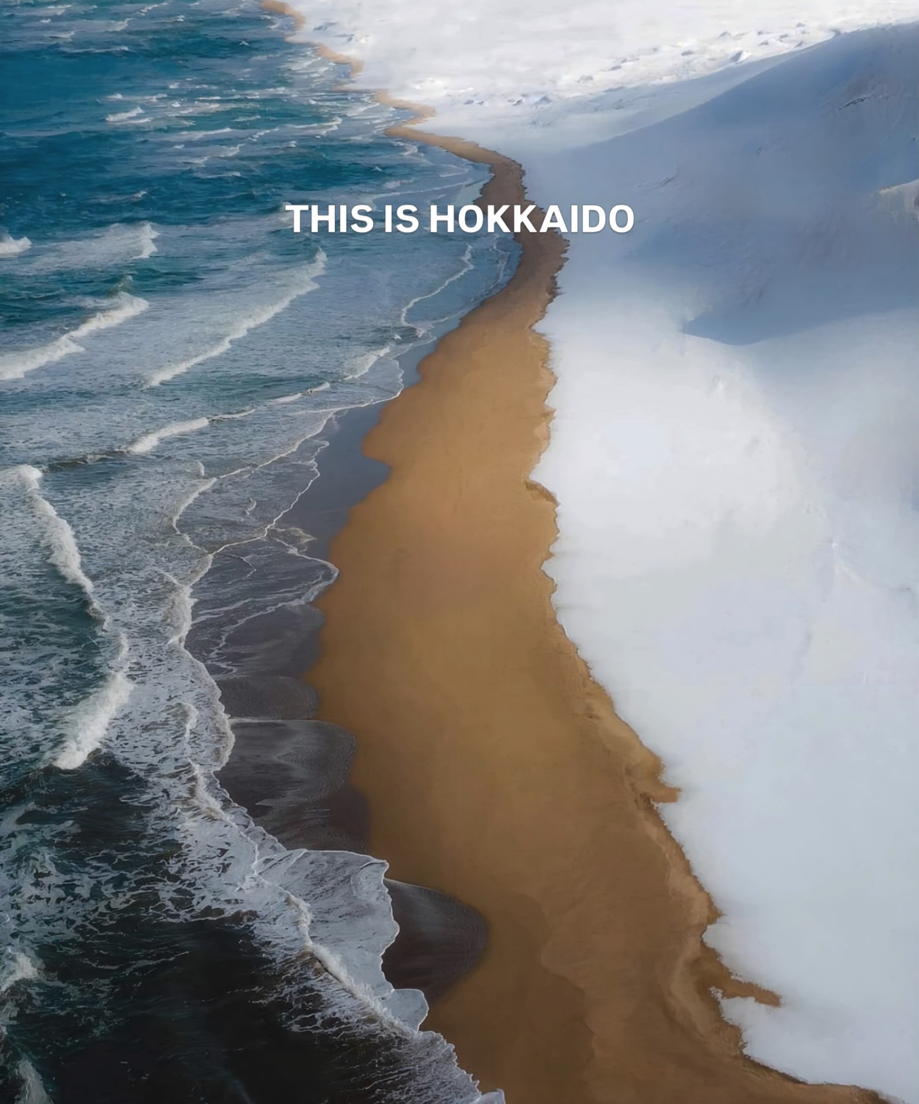 Hokkaido's Winter Coastline Features Stunning Scenery