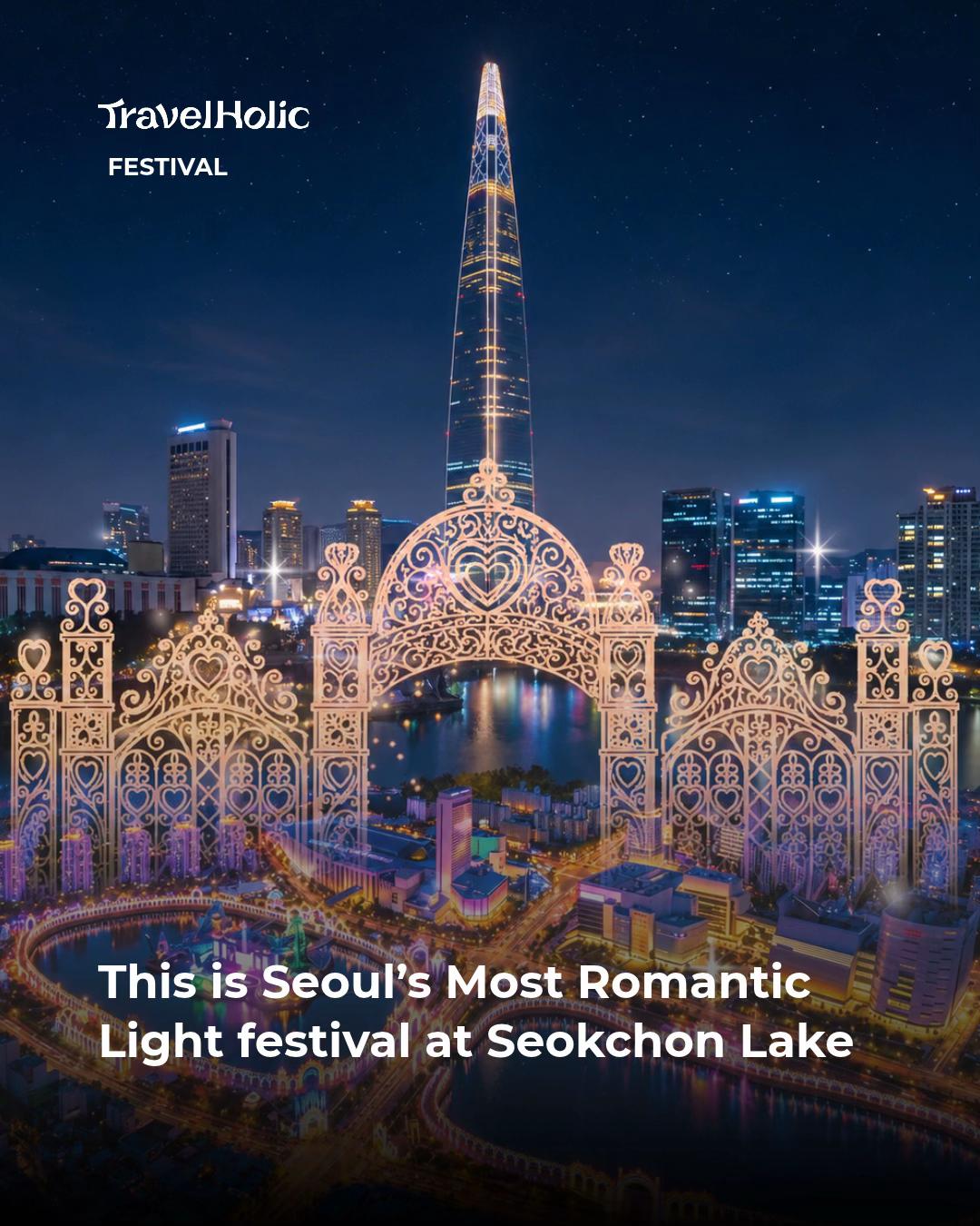 Seokchon Lake Hosts Luminarie Light Festival