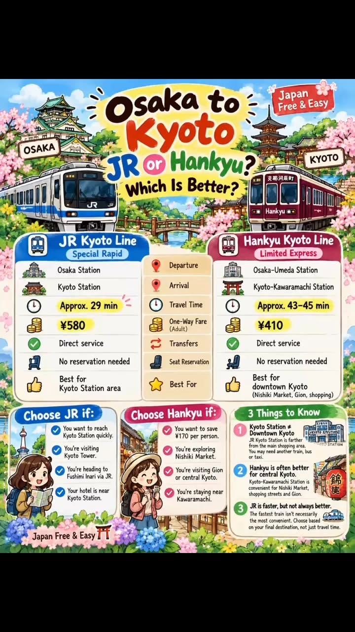 Kyoto Destinations Served By Two Train Lines