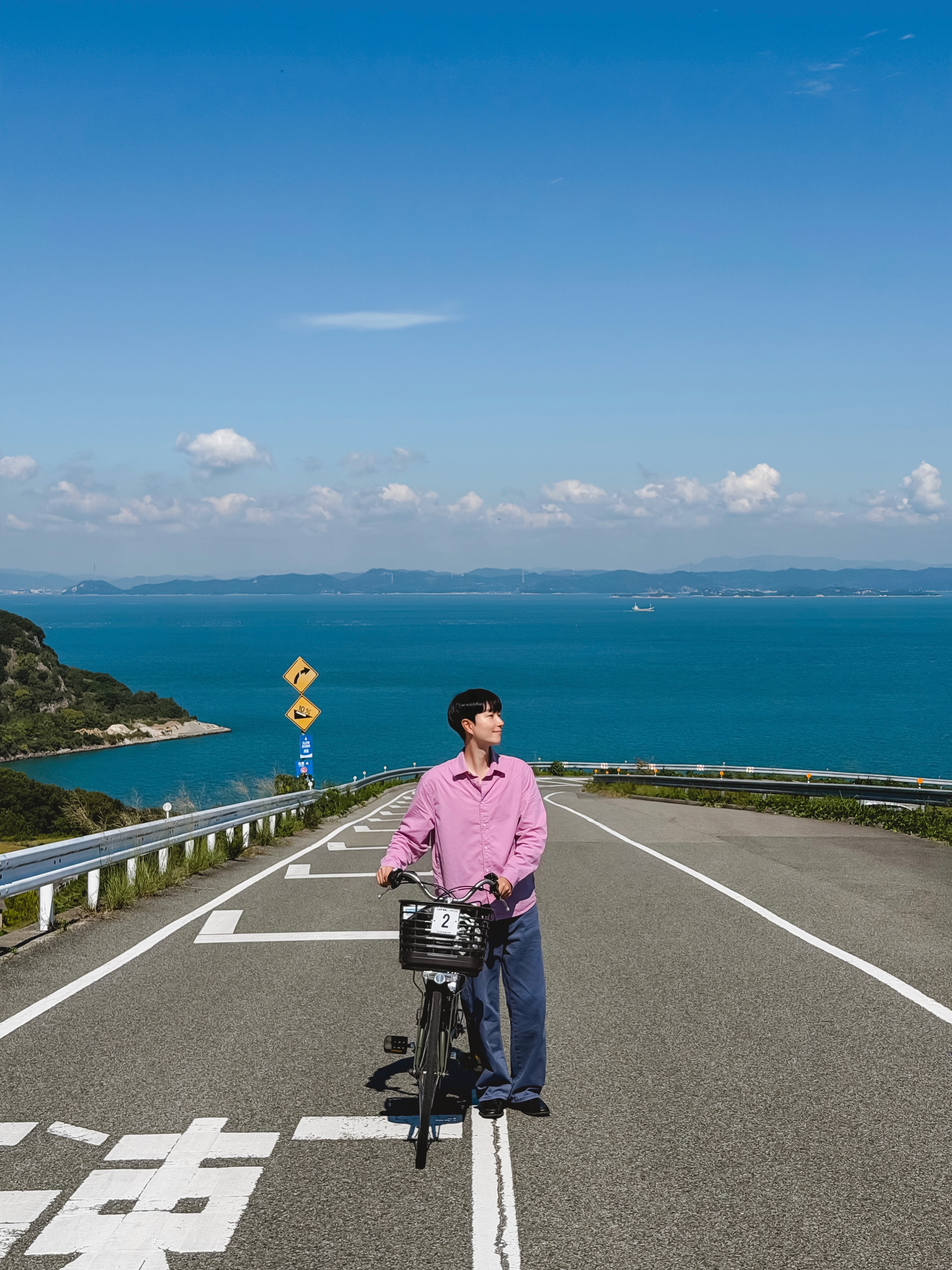 Coastal Road Views of the Seto Inland Sea