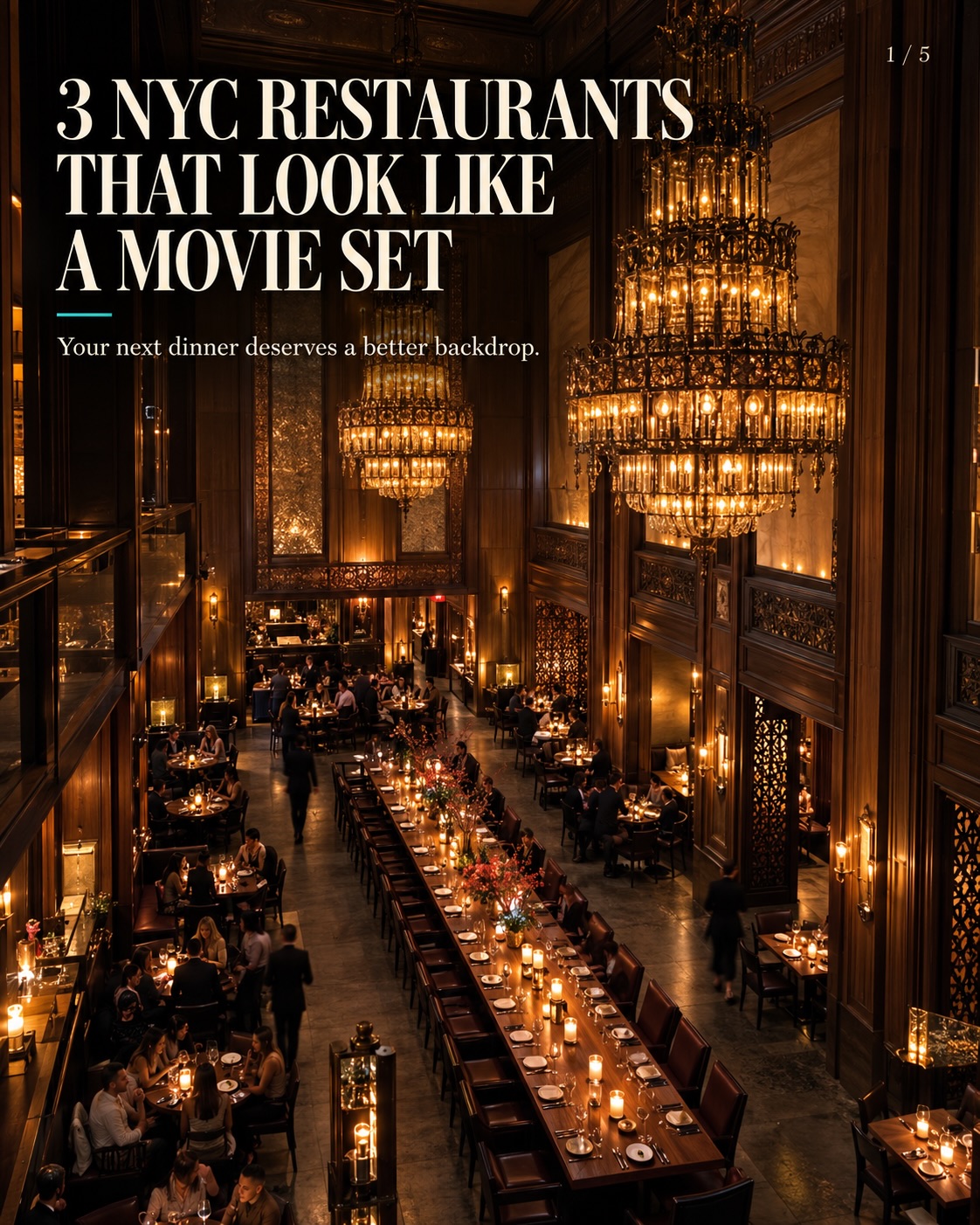 NYC Restaurants With Striking Interiors For Any Celebration