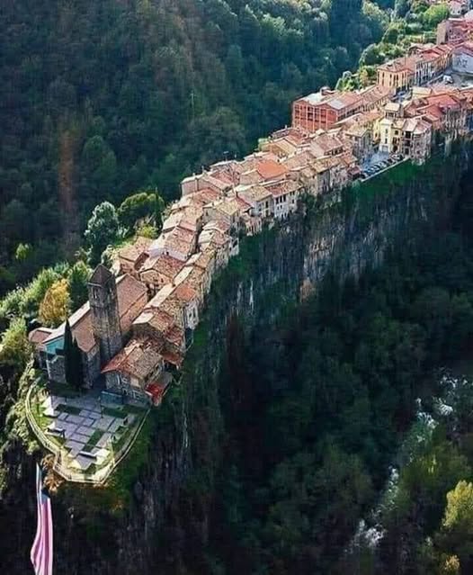 Catalan Villages Built On Basalt Outcrops