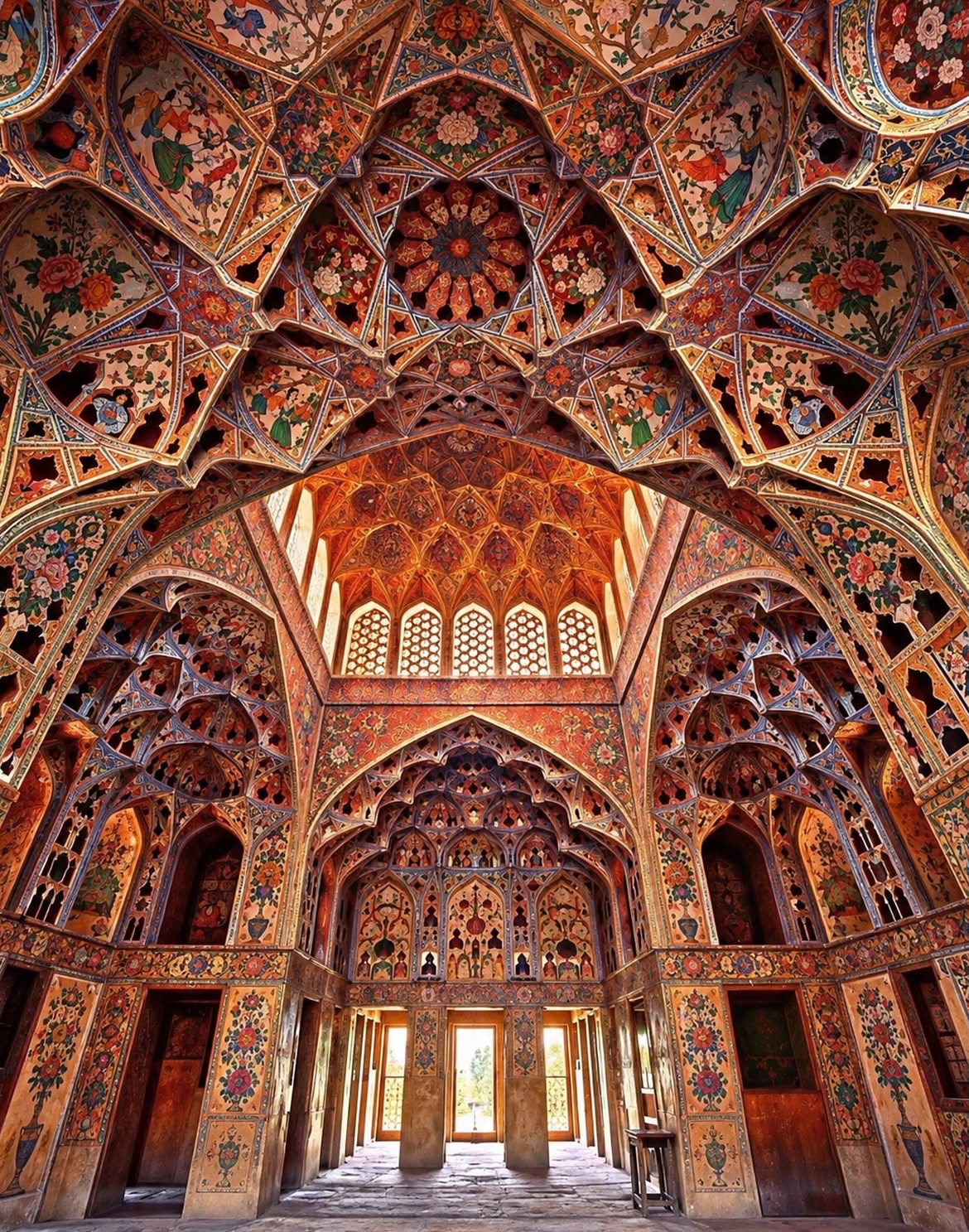 Intricate Iranian Architecture's Geometric Beauty