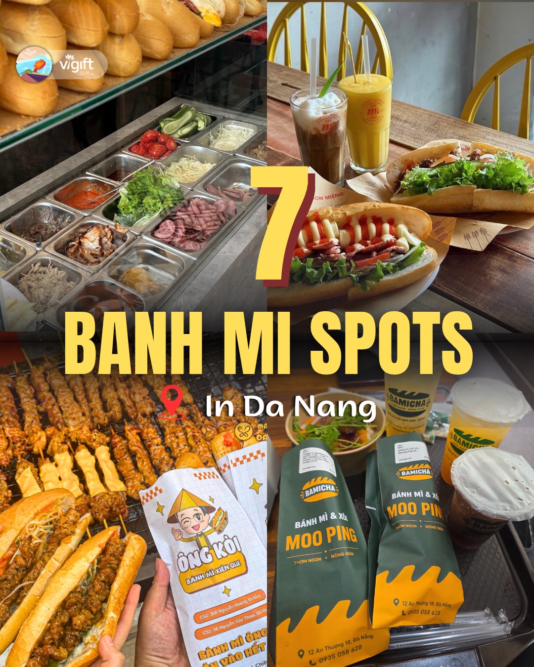 Seven Da Nang Banh Mi Shops And A Souvenir Store