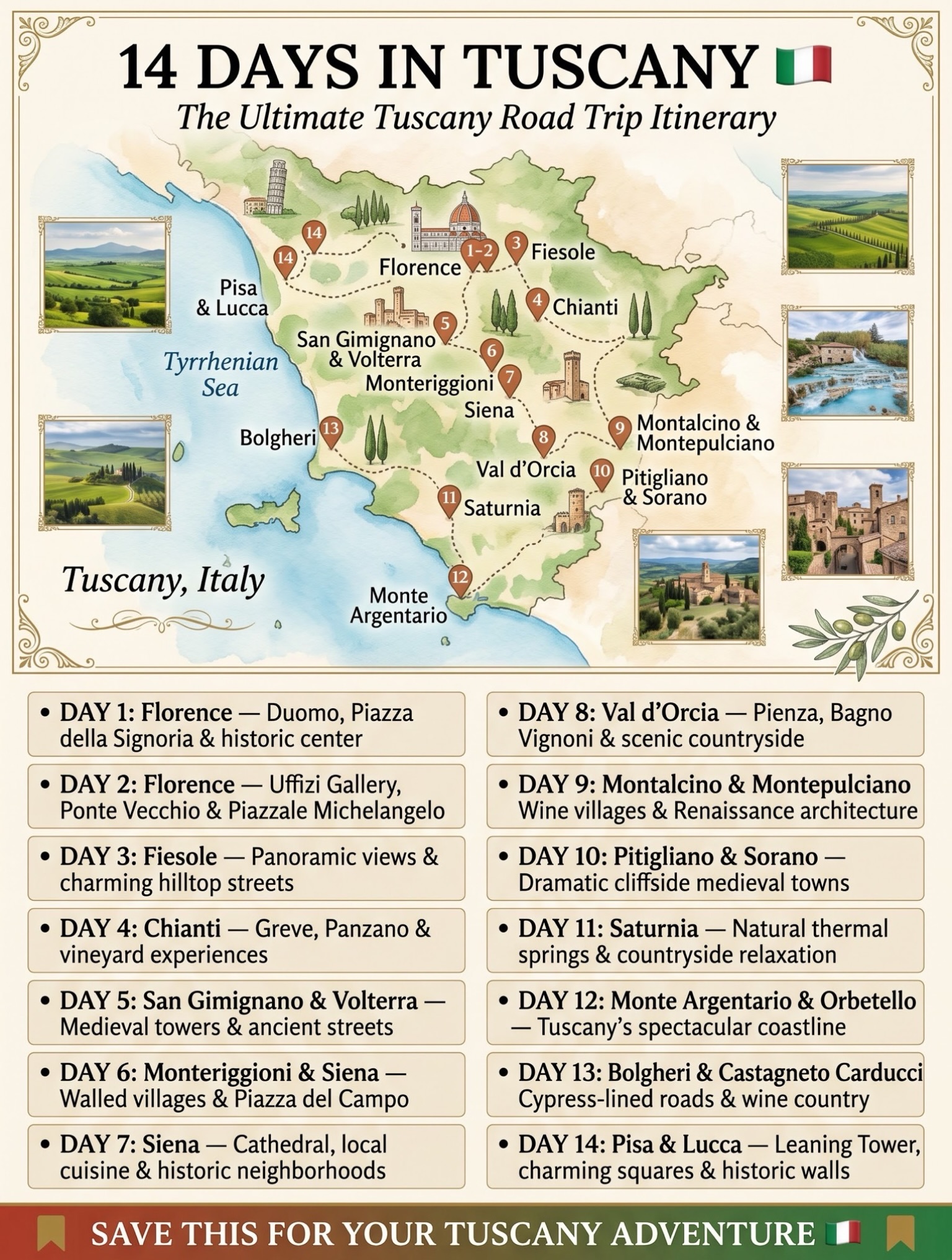 Tuscan Road Trip: Cities, Towns, and Countryside