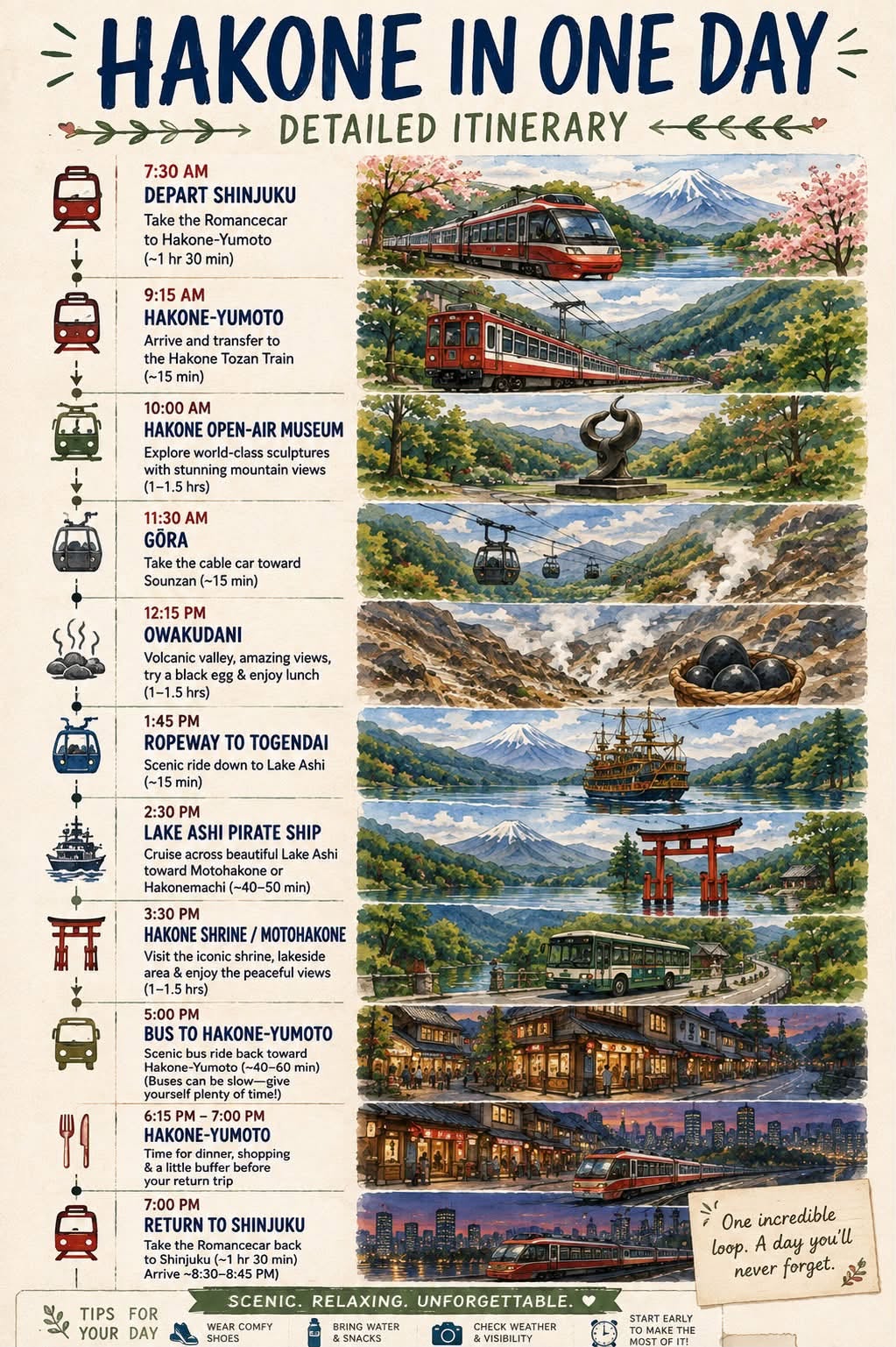 One Day Trip To Hakone's Scenic And Volcanic Attractions