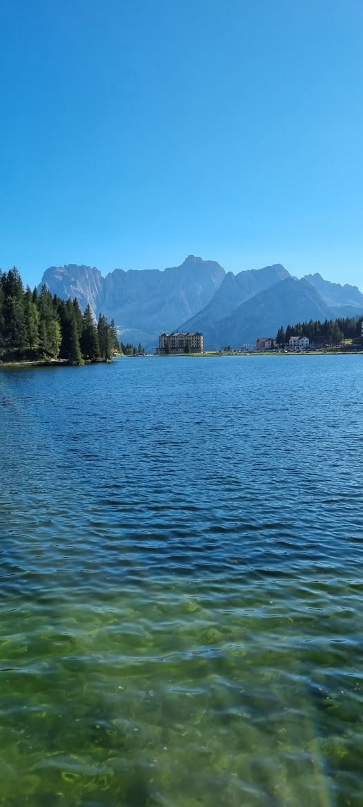 Tranquil Lake Misurina Below Tre Cime di Lavaredo