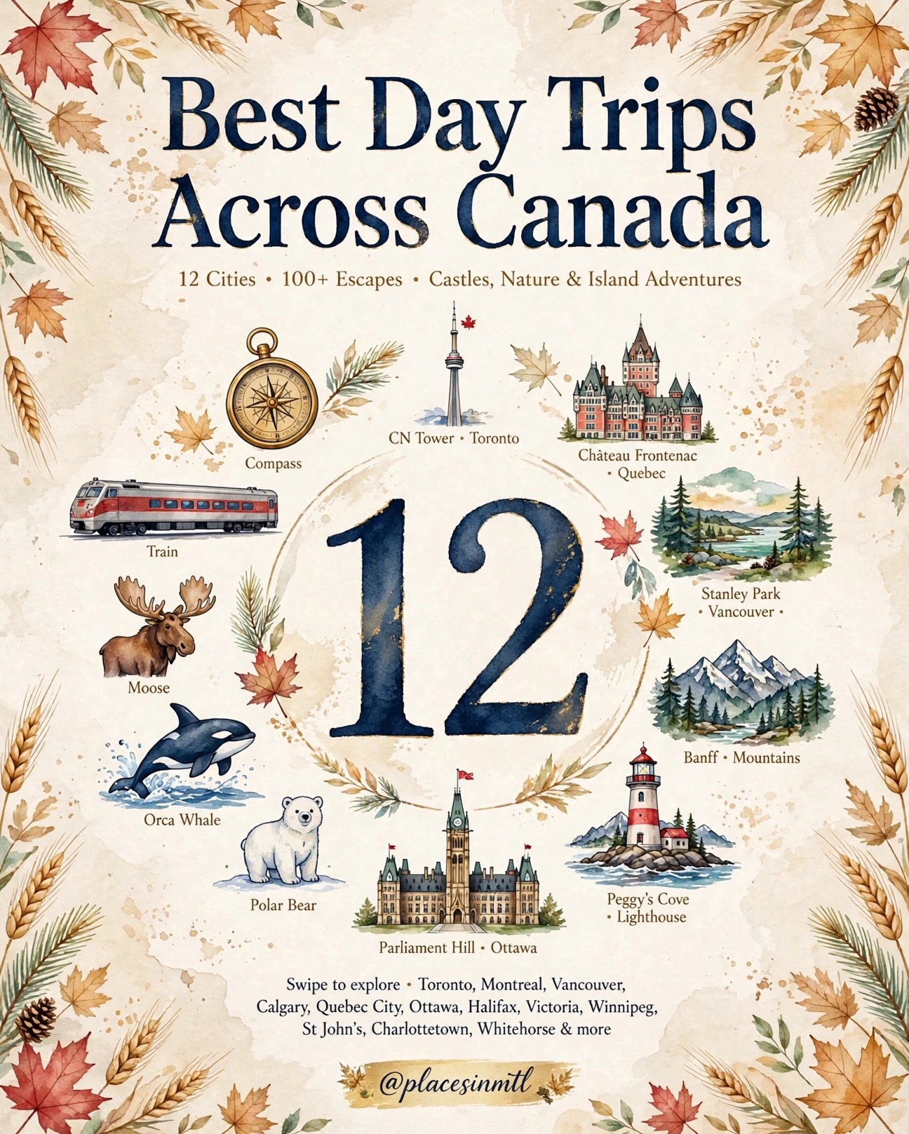 Canadian Cities Offer Diverse Day Trip Adventures