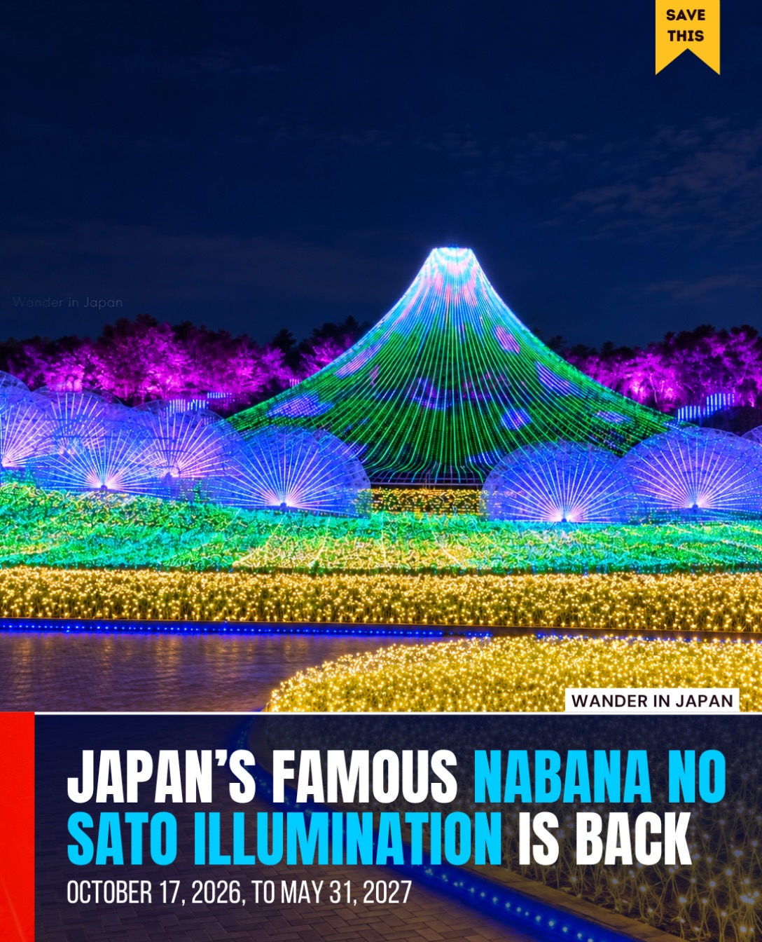 Nabana No Sato Winter Illuminations Return
