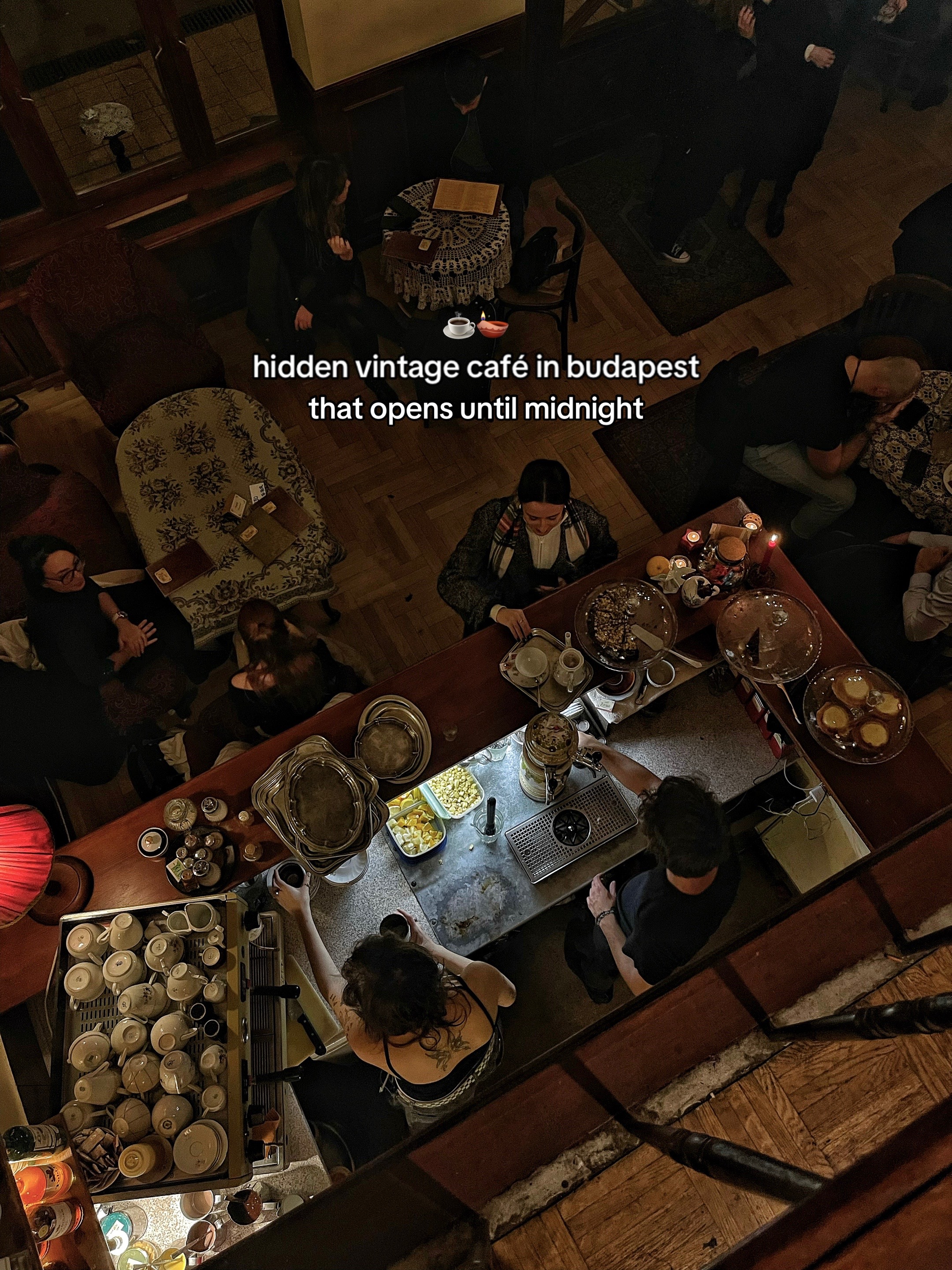 Budapest's Midnight Vintage Cafe