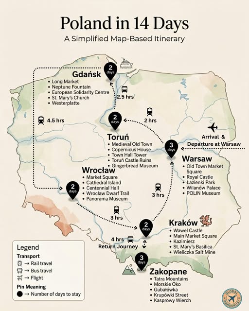Polish Cities And Attractions For A 14-Day Itinerary