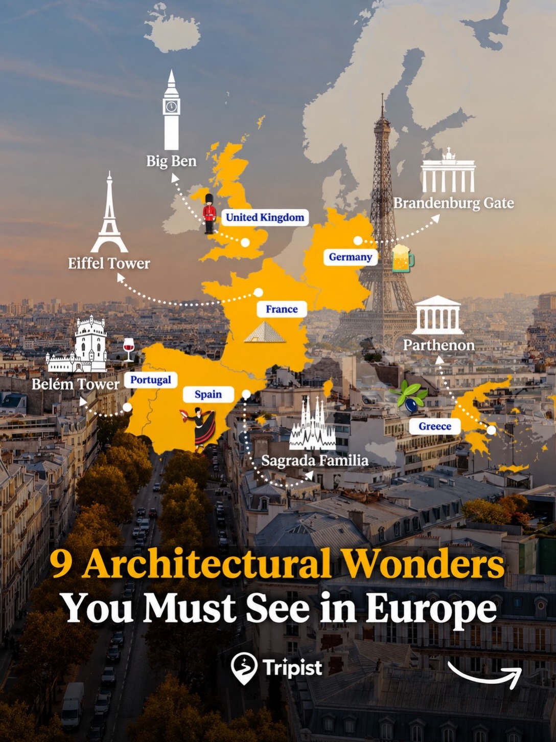 Iconic European Landmarks for Custom Itineraries