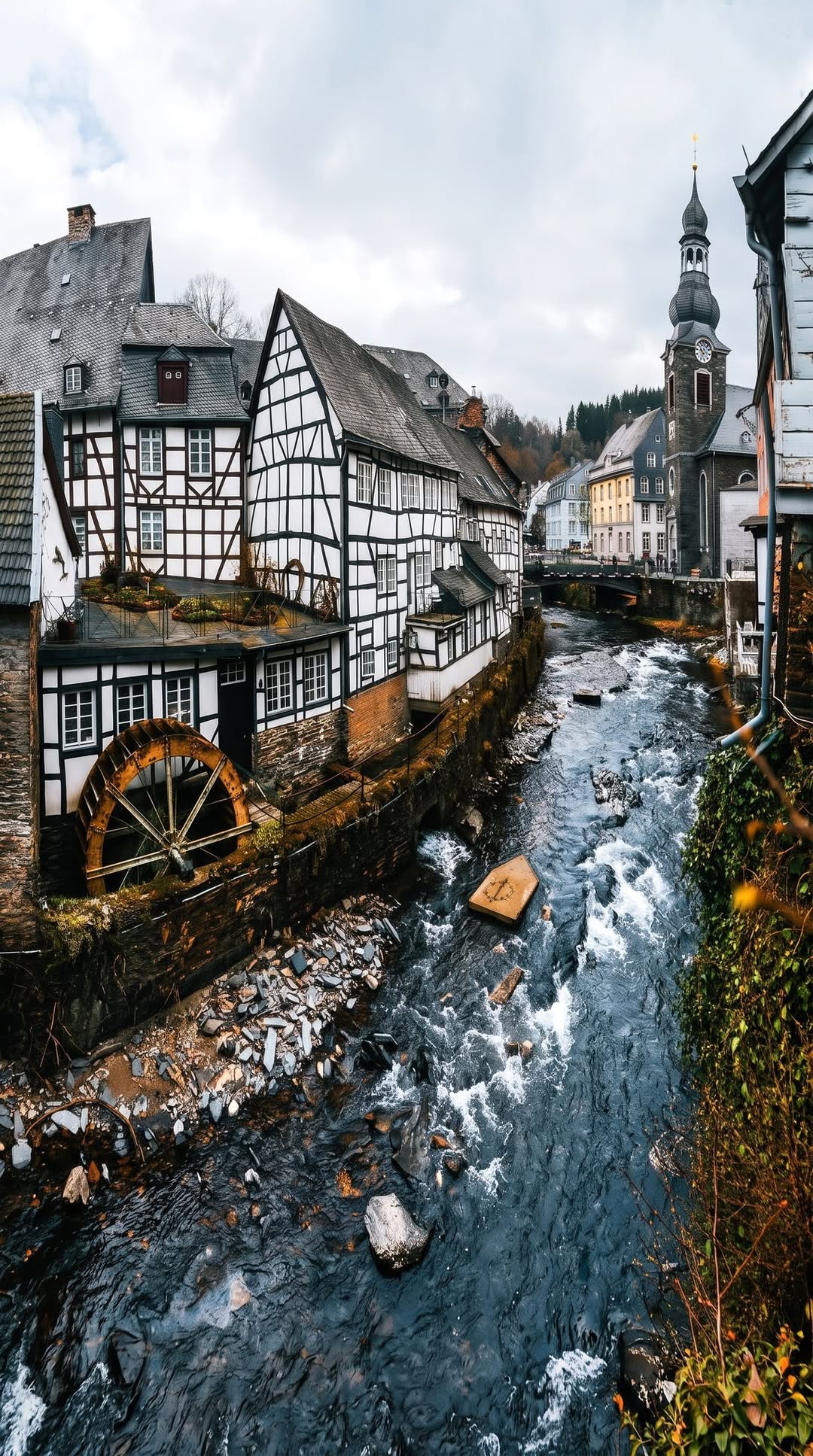 Charming German Town With Half-Timbered Houses