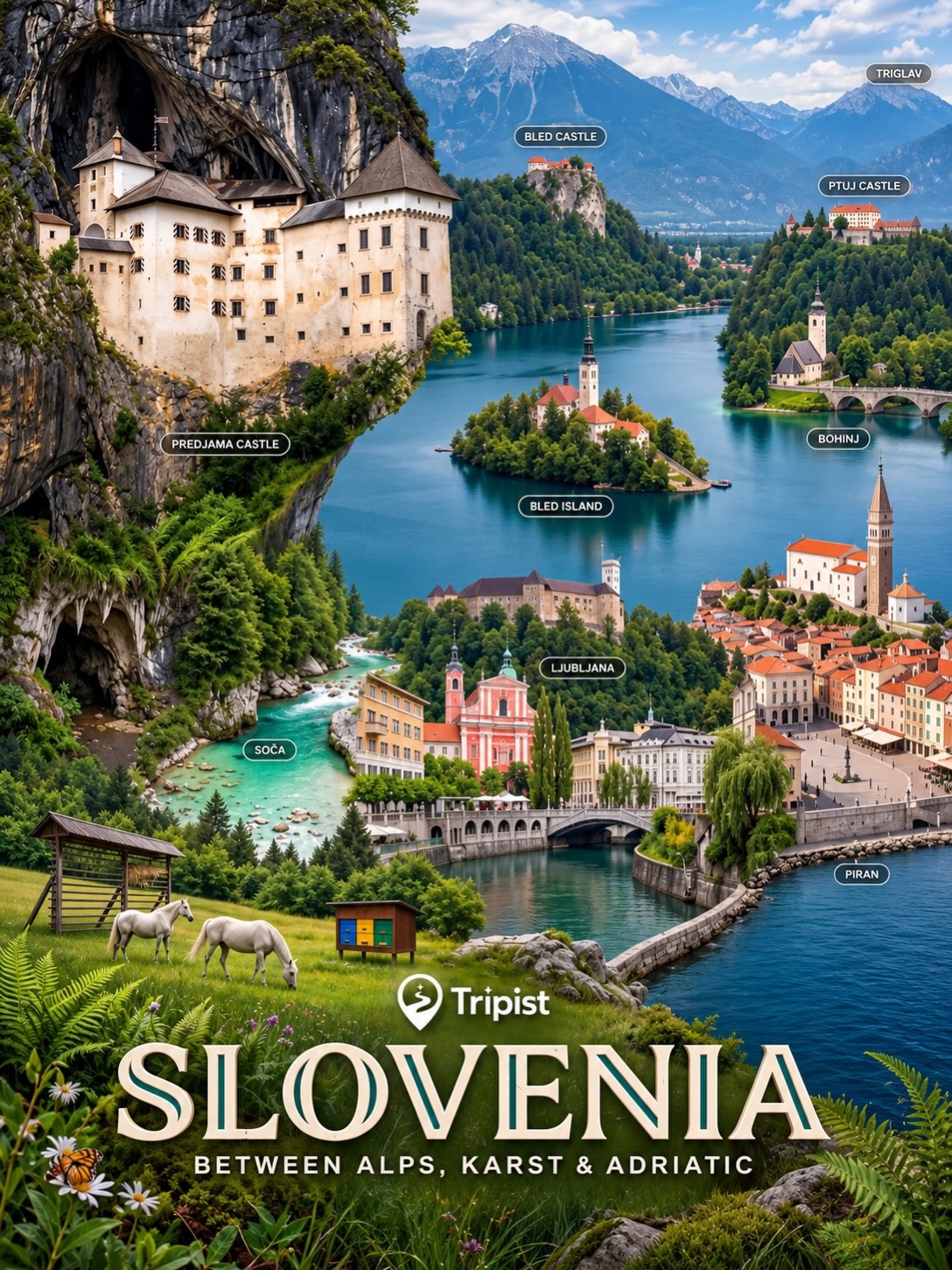 Rome and Slovenia's Top Landmarks and Cities