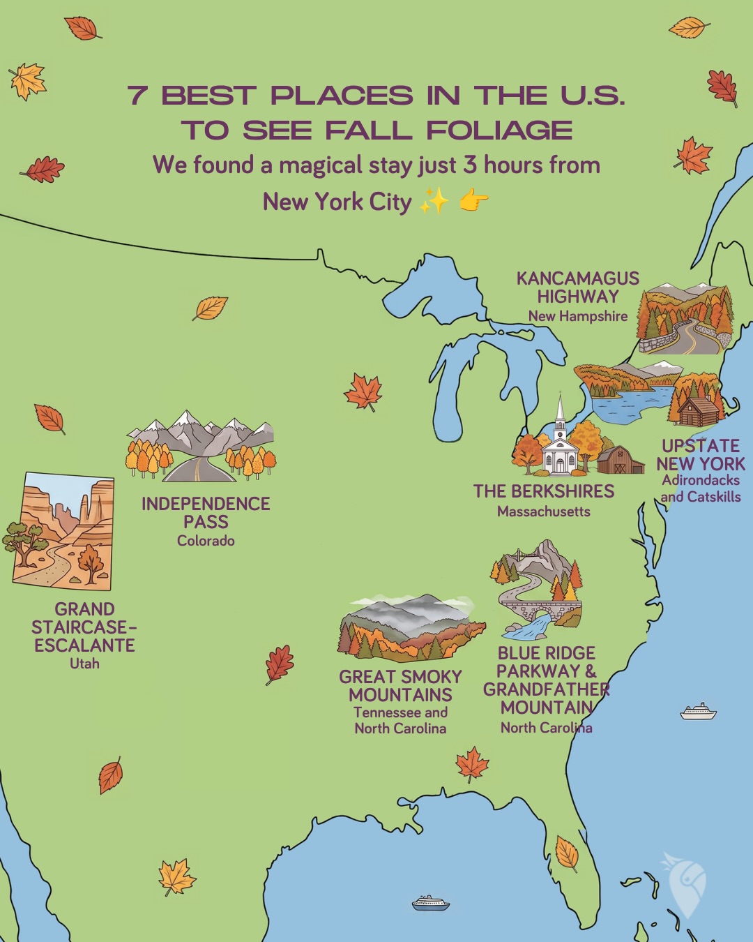 Top US Destinations for Autumn Scenery and Stays