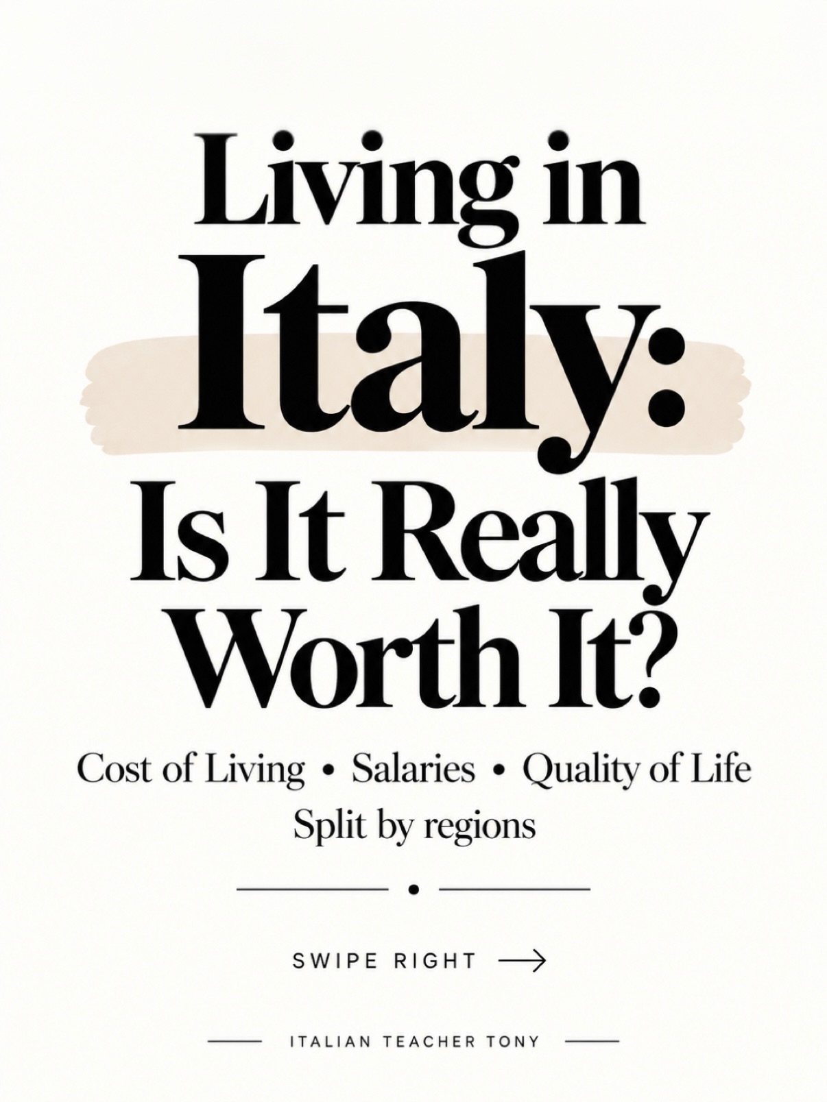 Italian Cities Compared For Cost Of Living And Quality