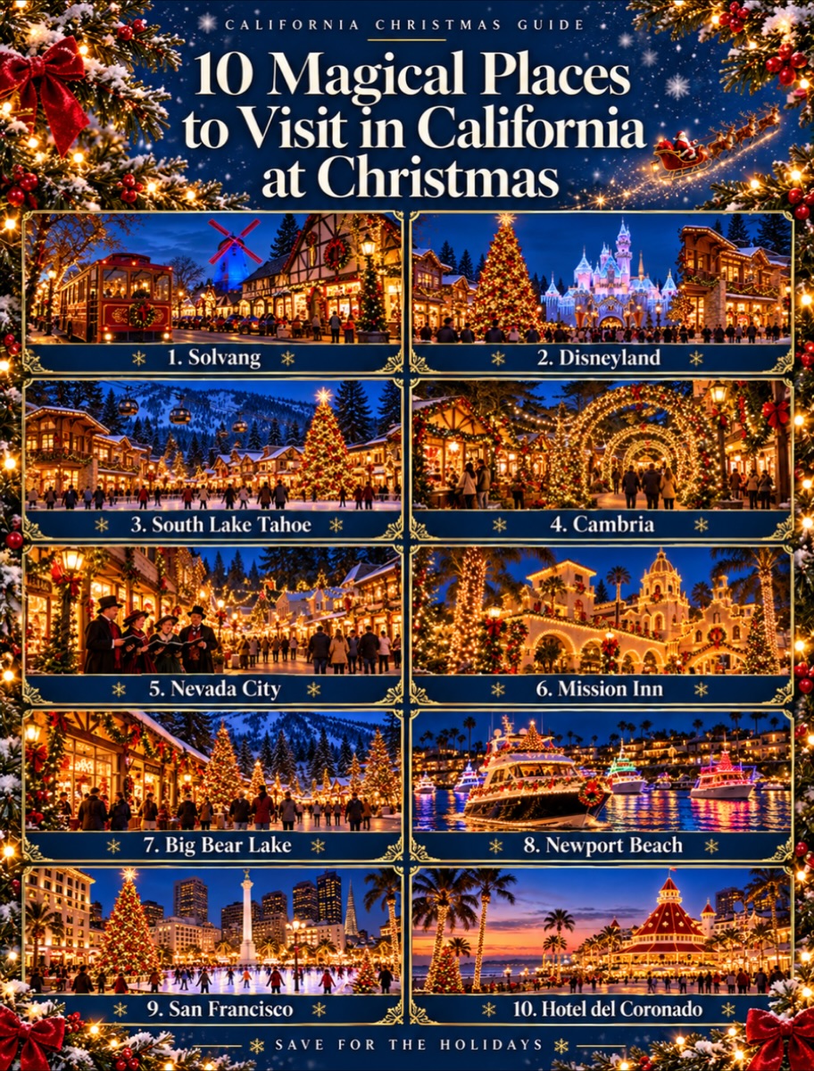 California Christmas Destinations: Festive Getaways