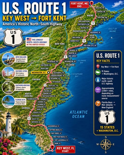U.S. Route 1: America's Atlantic Highway