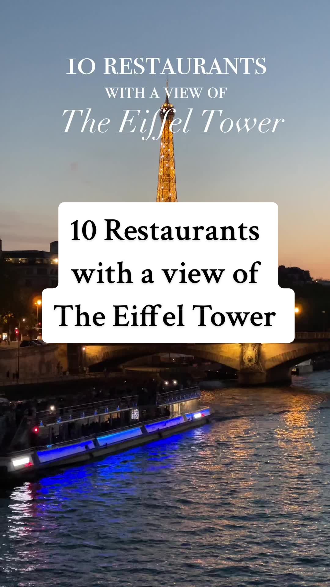 11 Restaurants in Paris