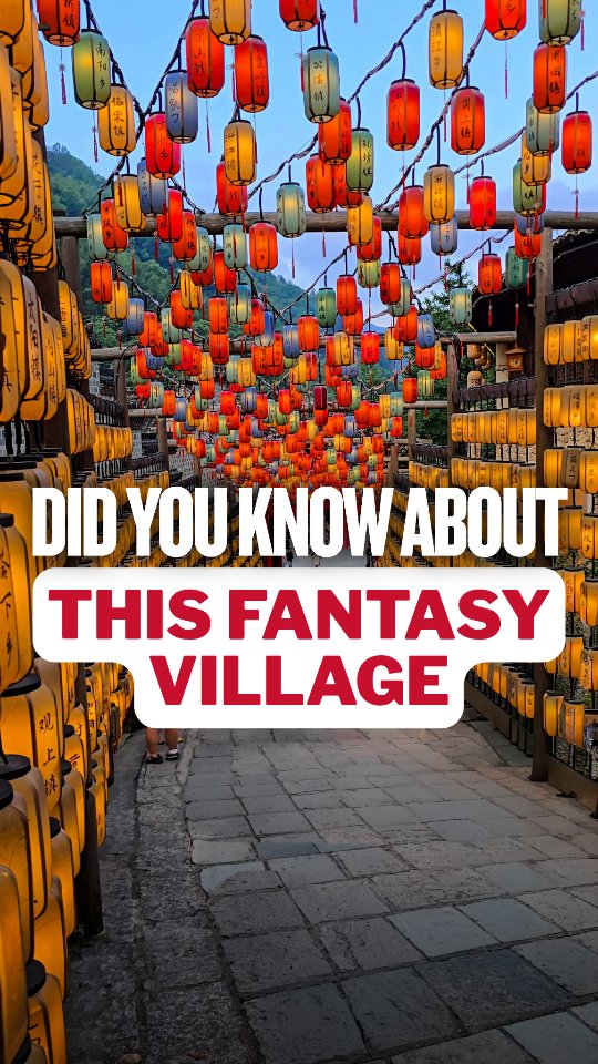 Surreal Cliffside Town in China