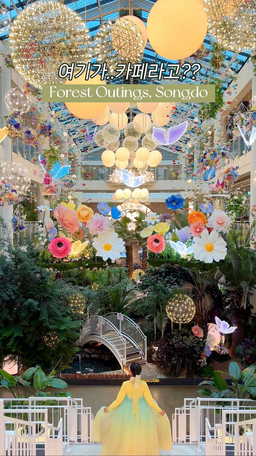 Magical Botanical Garden Cafes with Blooming Flowers
