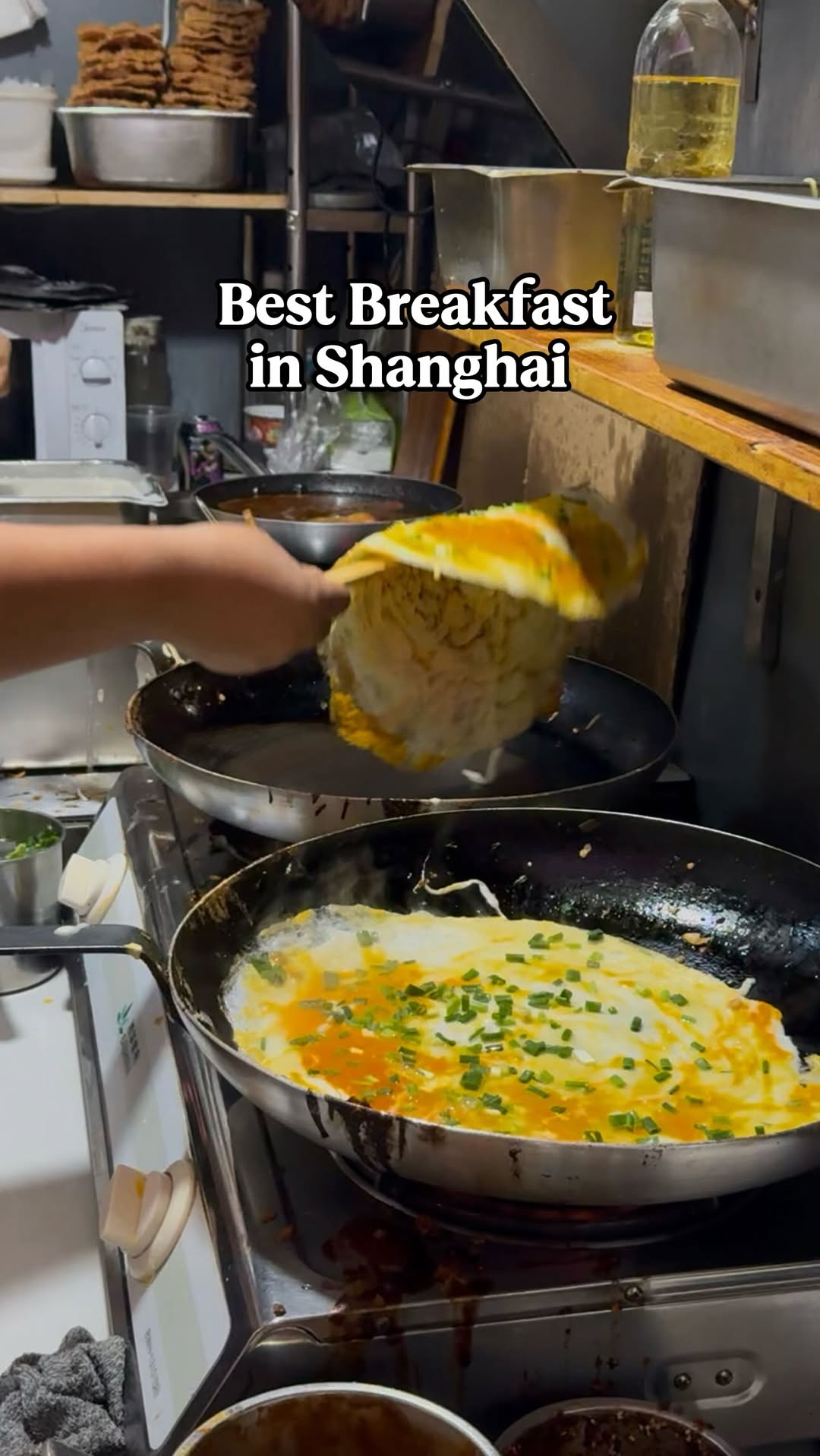 Shanghai Egg Pancakes For A Local Breakfast