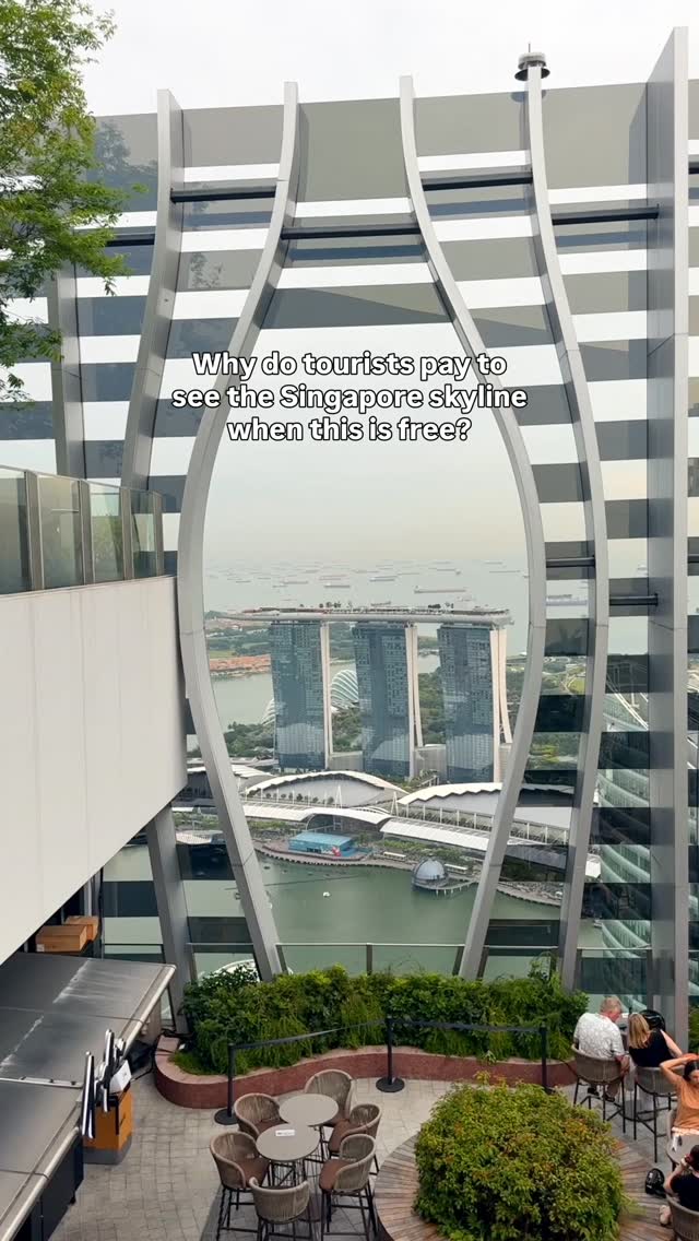 Singapore Skyline Views From CapitaSpring