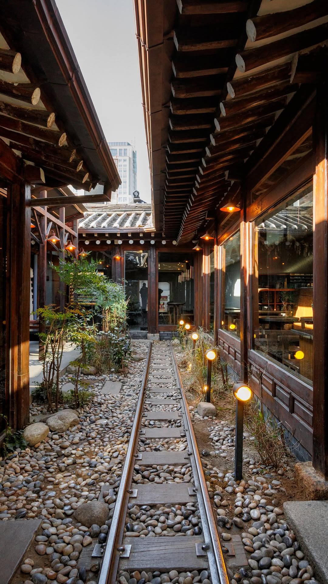 Unique Hanok Cafe Blends Tradition and Train Station Theme
