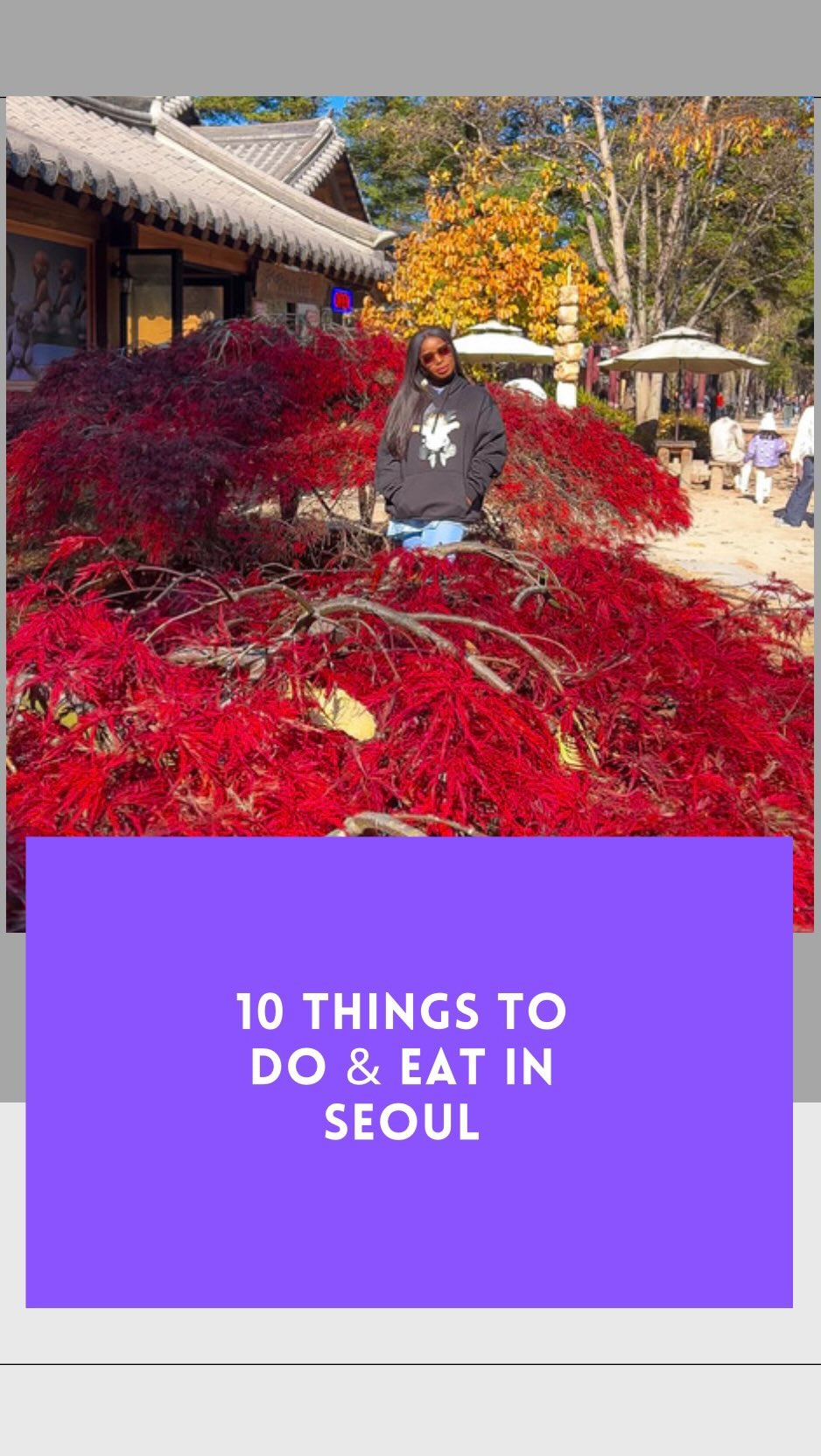 8 Places in Seoul