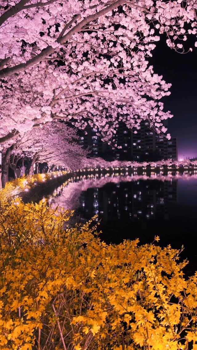 Gimcheon's Yeonhwaji Cherry Blossom Tunnel