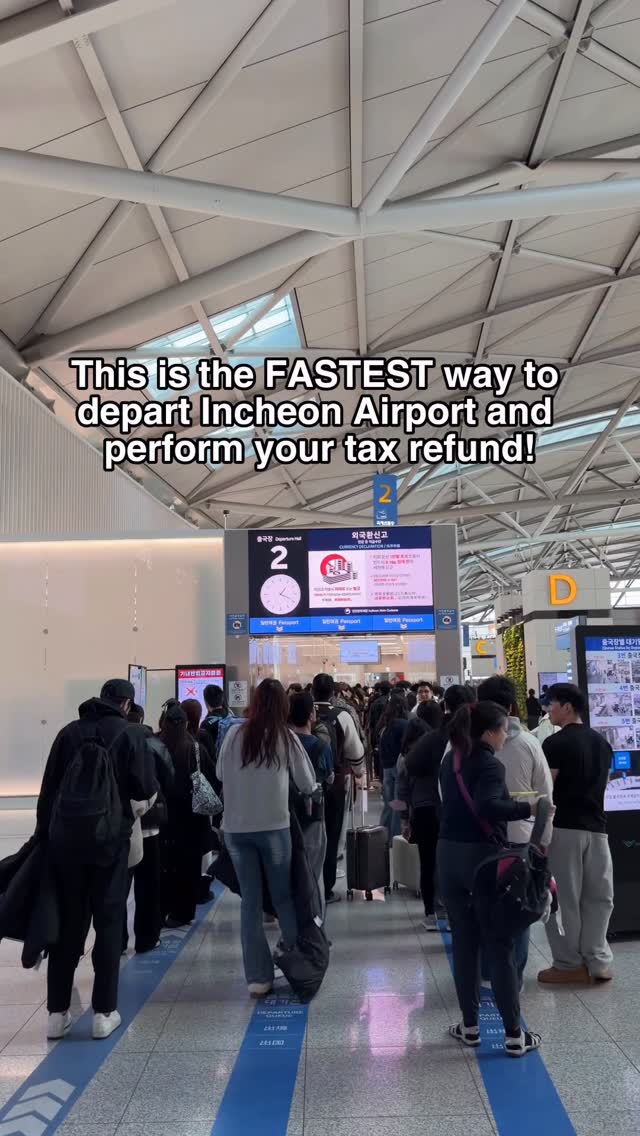 Incheon Airport SmartPass and Tax Refund Tips
