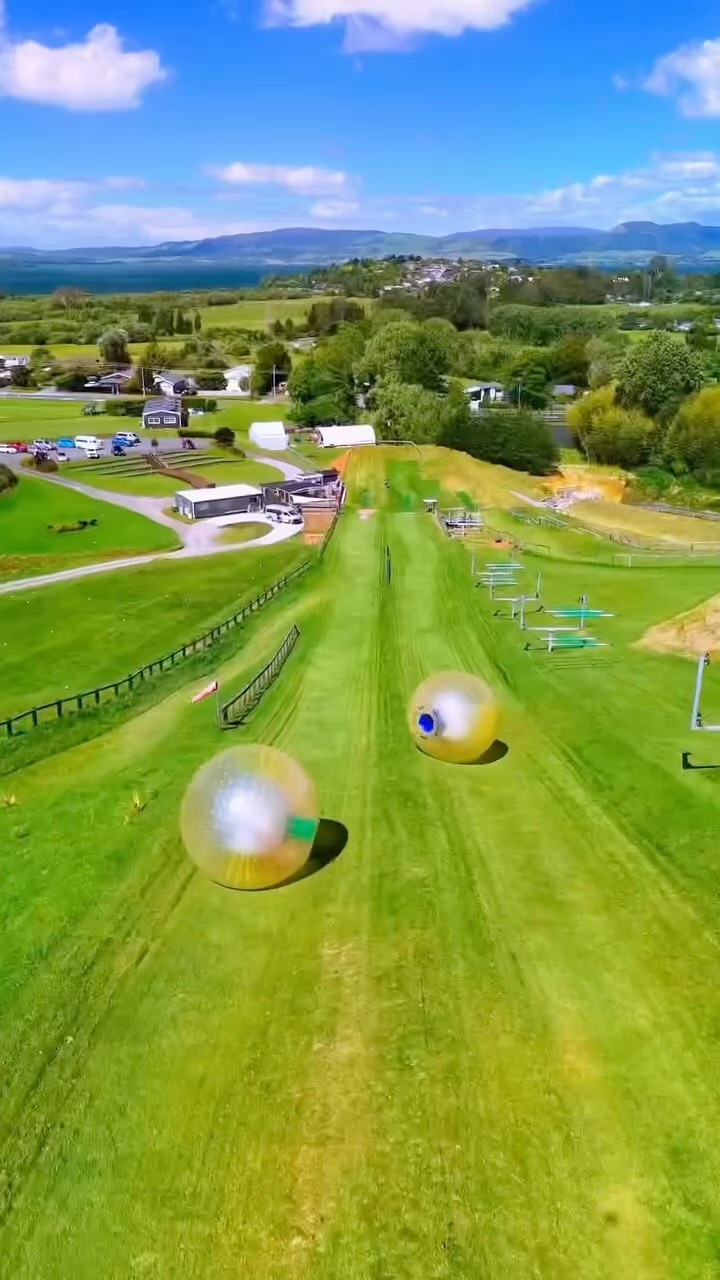 Zorbing Adventures In Rotorua, New Zealand