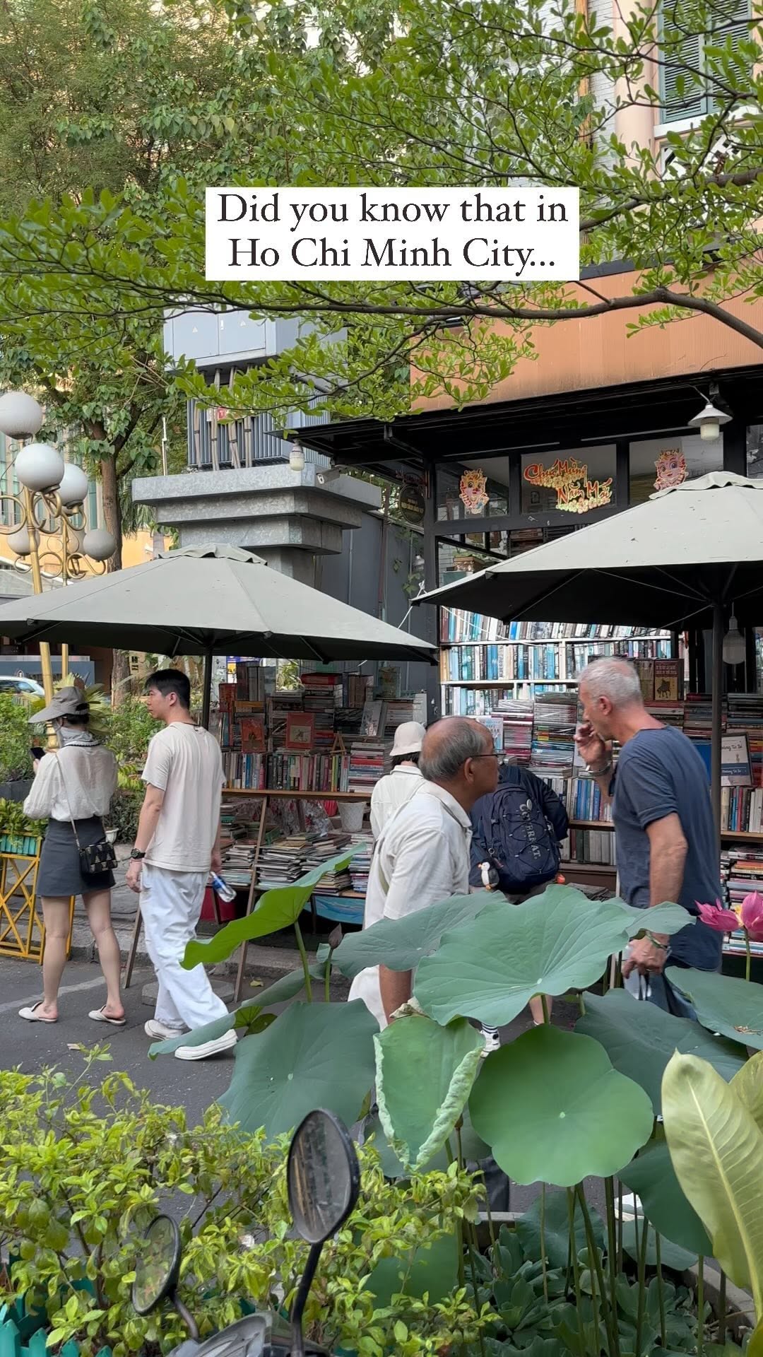 Ho Chi Minh City Book Street Alongside Notre Dame