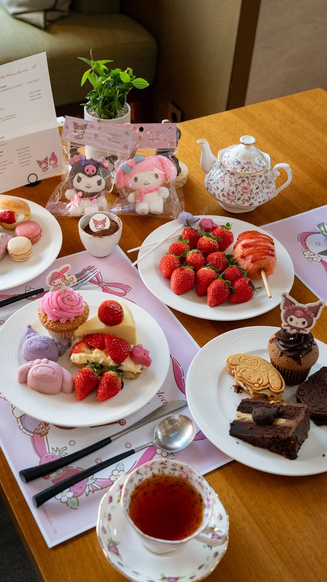 Strawberry Dessert Buffets Feature My Melody & Kuromi