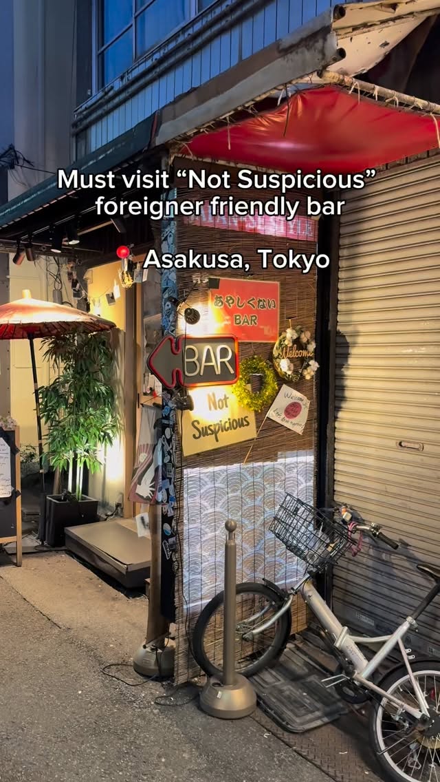 Not Suspicious Bar Near Tokyo's Sensō-ji Temple