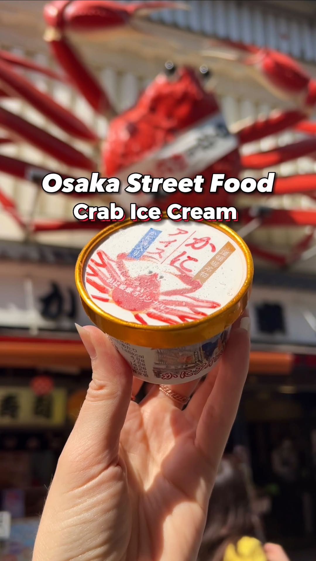 Dotonbori Crab Ice Cream at Kani Doraku