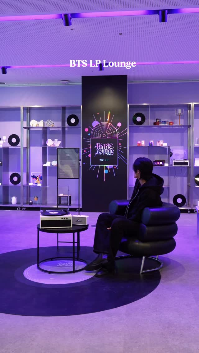 DDP Purple Lounge Offers BTS LP Listening Experience