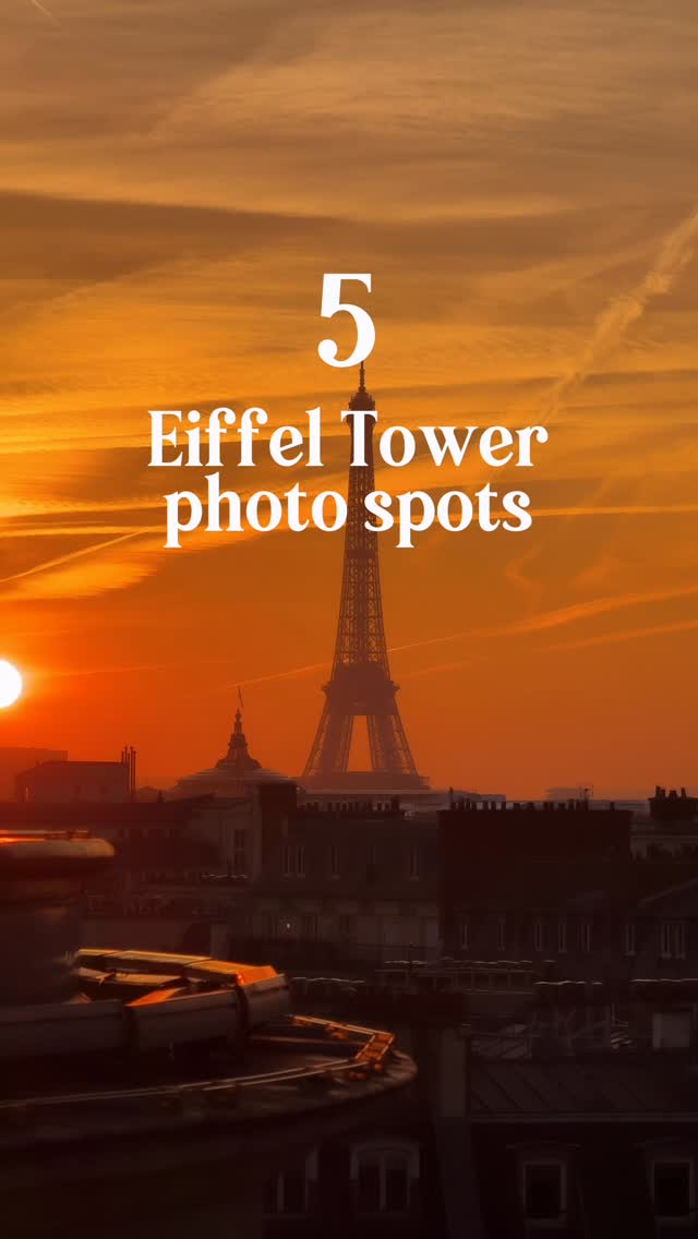 Eiffel Tower Viewing Spots In Paris
