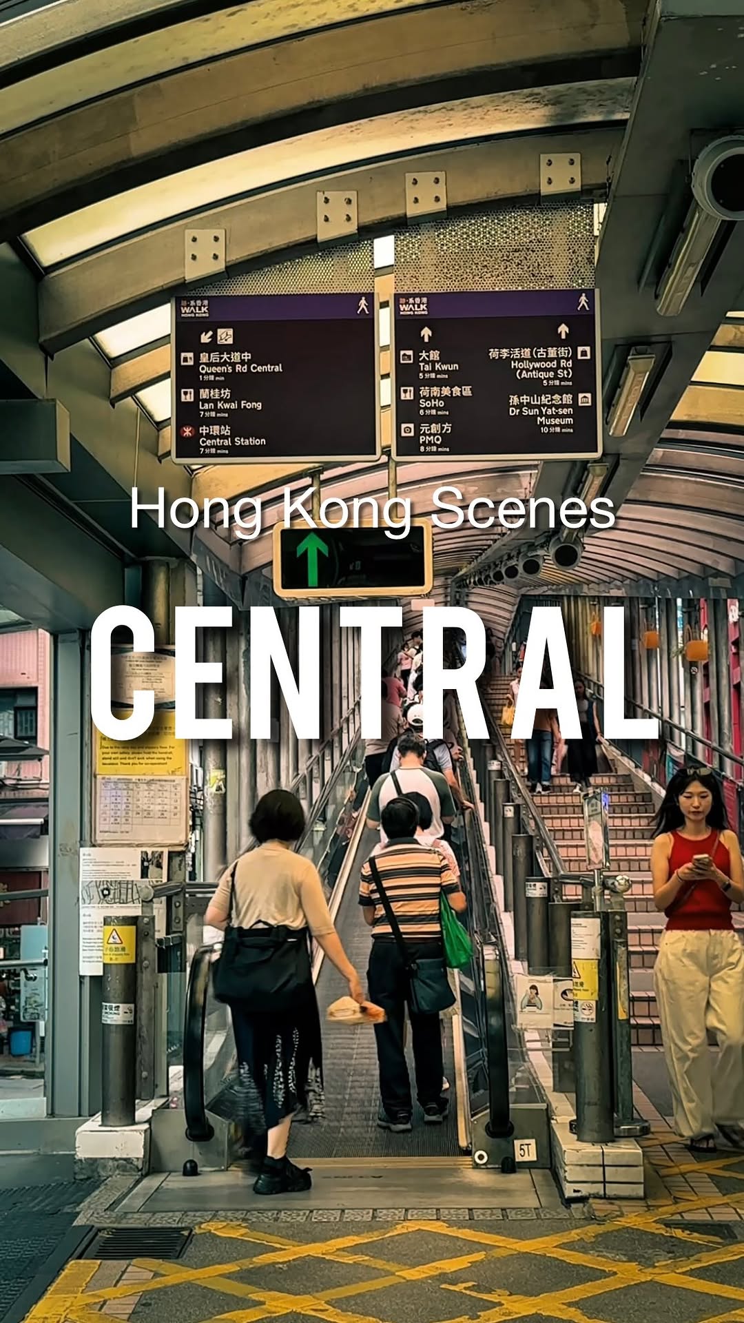 Central Hong Kong's Escalators and Markets