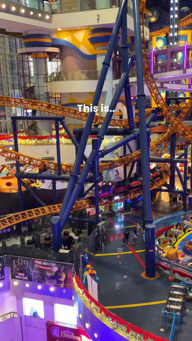Kuala Lumpur Mall Features Indoor Rollercoaster Ride