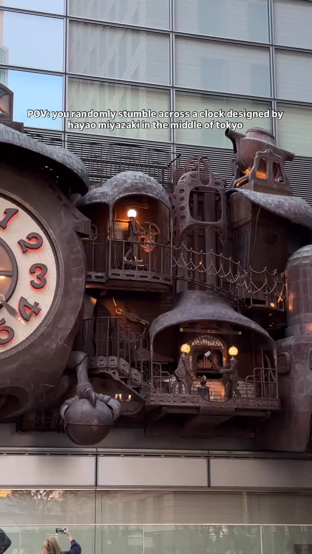 Nittele Tower: Free Studio Ghibli Clock Show