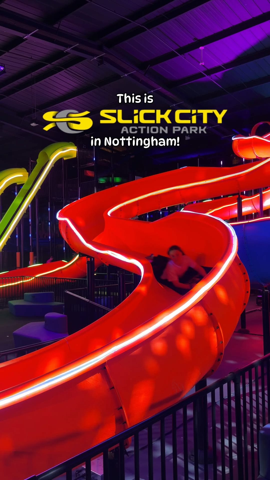 Nottingham Indoor Attraction Features Slides and Air Courts