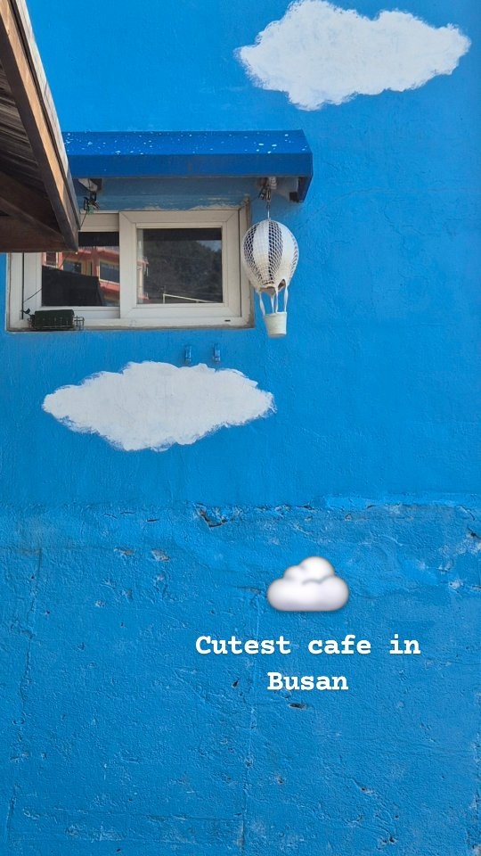 Gamcheon Village's Blue House Cafe