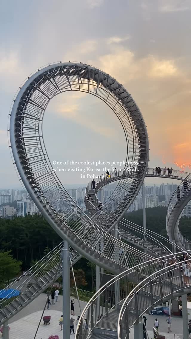 Unique Roller Coaster Walkway in Pohang