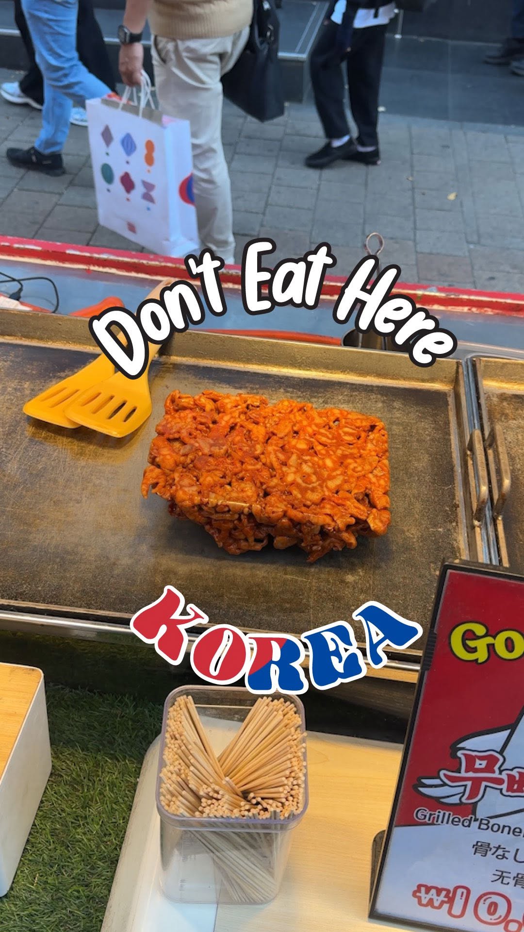 Myeongdong Street Food Quality Disappoints